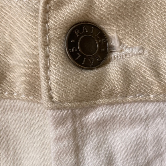 Rails Highland Mini Skirt Denim in Ecru - Picture 7 of 14